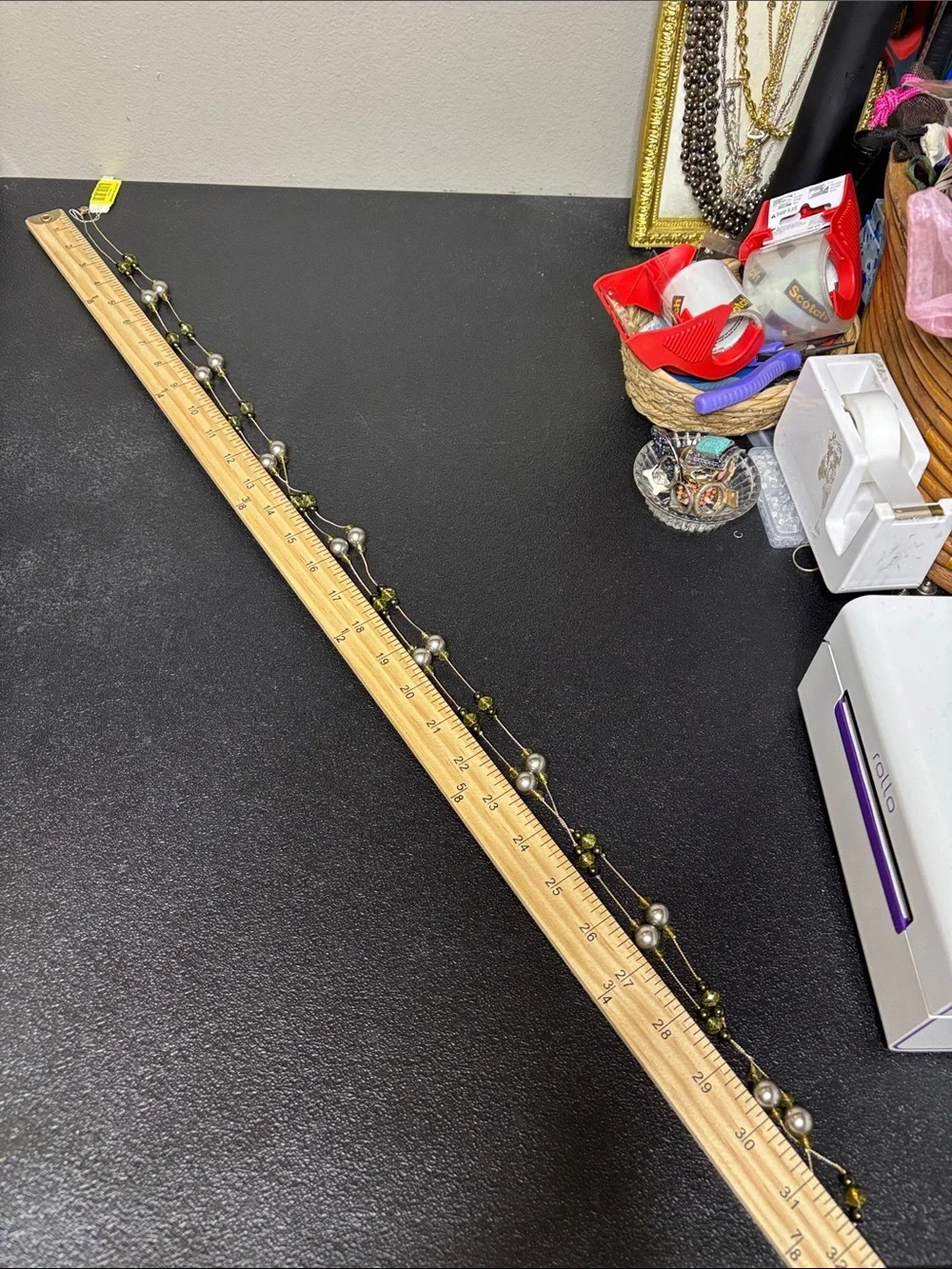 NWT Station Faux Pearl Long Beaded Necklace